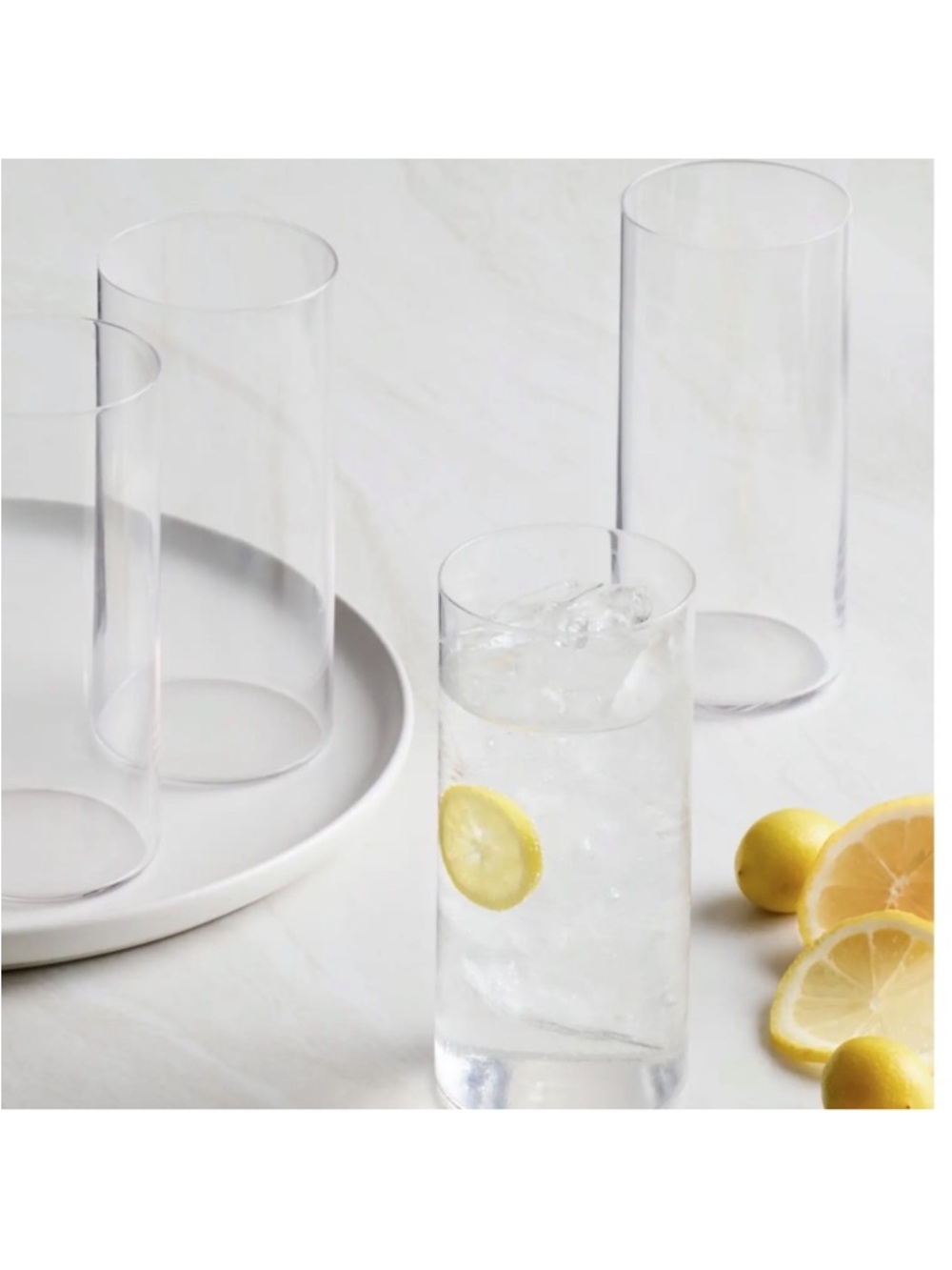 BOMSHBEE Eddy Glass Tall 4 Pc Set 13.5oz/400ml NIB NWT